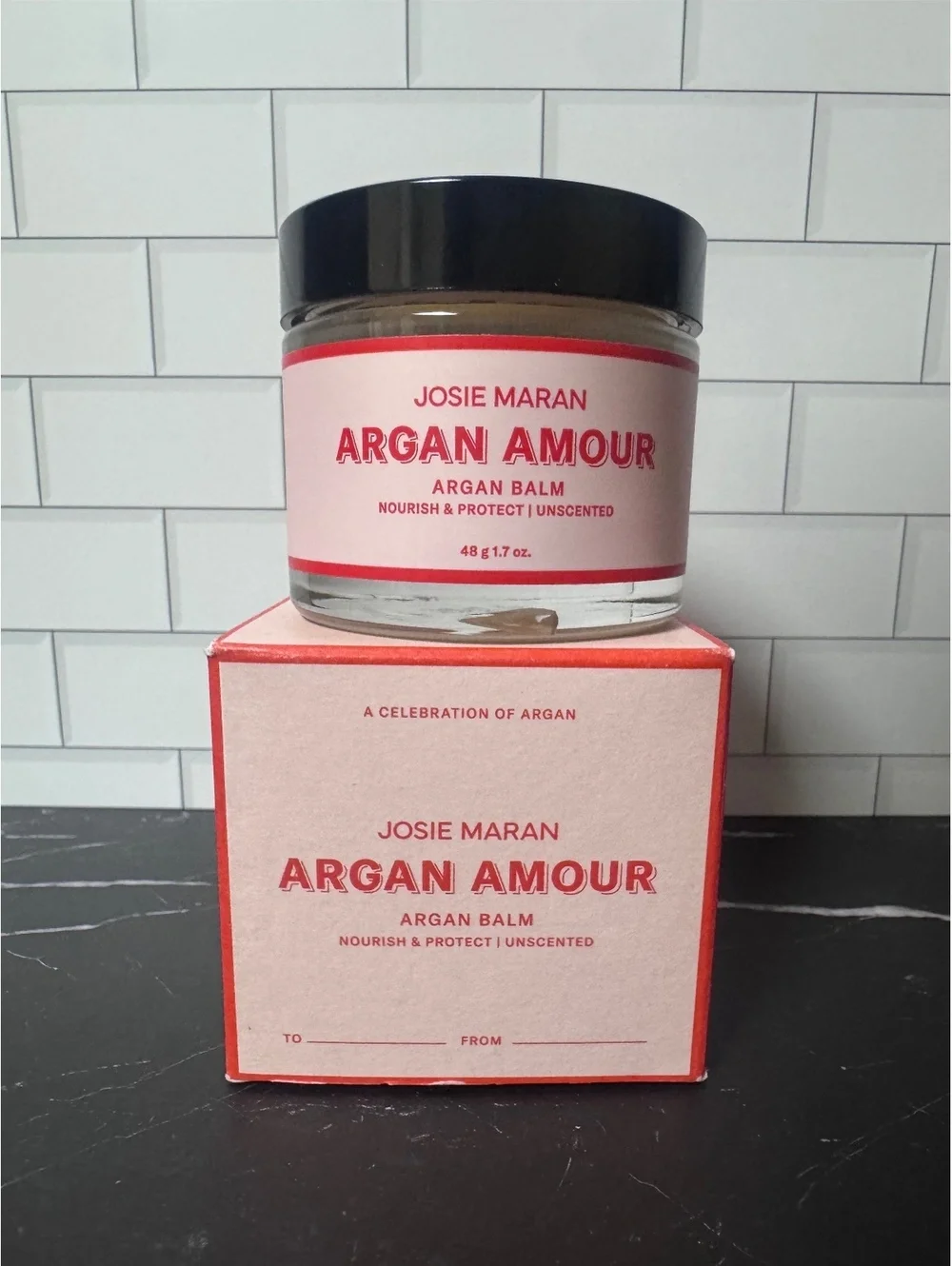 Josie Maran Argan Amour Argan Balm 1.7 oz 48g Full Size NEW